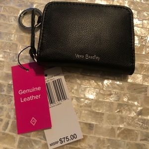 Vera Bradley Zip Around RFID Small black Wallet